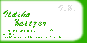 ildiko waitzer business card